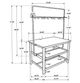 Coaster® Edgeworth 3-Piece White Counter Height Table Set-3