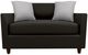 Best® Home Furnishings Customizable Bayment Leather Twin Sleeper Chair with Dark Walnut Legs-1