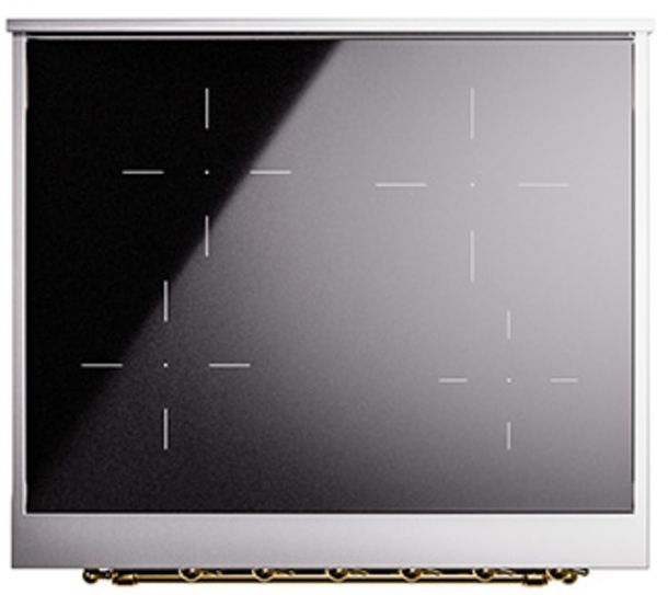 Ilve® Nostalgie II Series 30" Graphite Matte Pro Style Induction Range-3