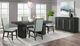 Elements International Donovan Black Rectangular Dining Table-2