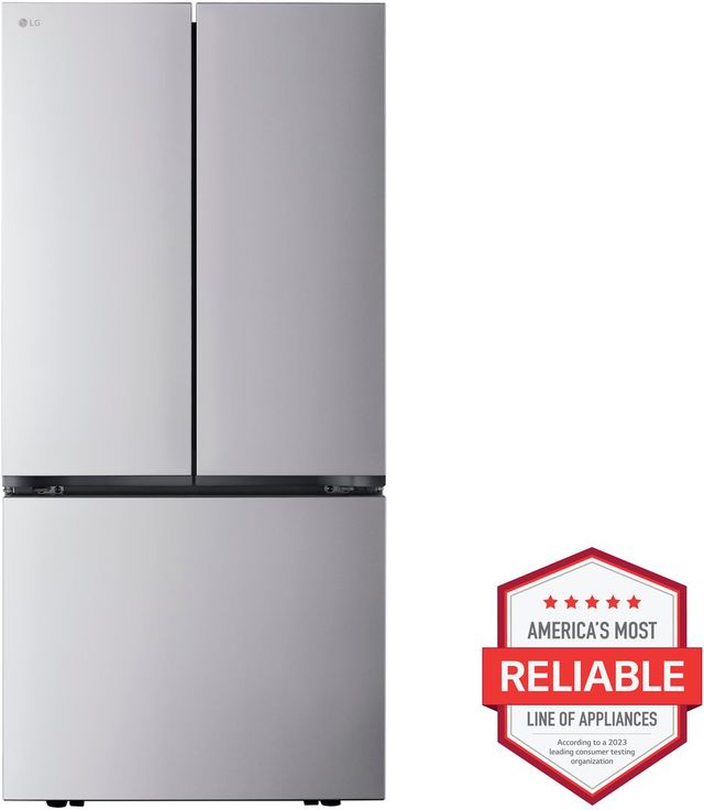 LG 36" 25.1 Cu. Ft. PrintProof™ Stainless Steel Counter Depth French Door Refrigerator-2
