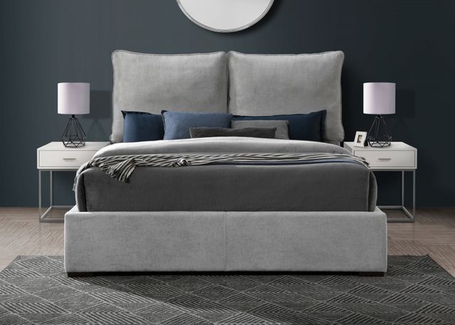 Meridian Furniture Misha Light Grey Full Bed-3