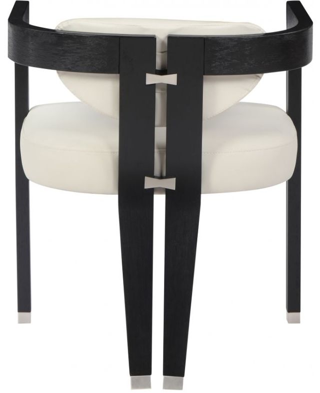Meridian Furniture Carlyle Cream/Black Dining Arm Chair-3