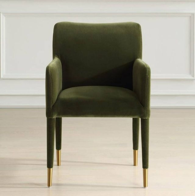 Uttermost® Conifer Moss Dining Arm Chair-1