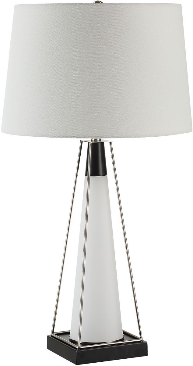 Renwil® Everren Navagio Matte Black/Nickel/White Table Lamp-0