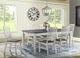 Elements International Kayla 7-Piece Gray/White Standard Height Dining Set-5