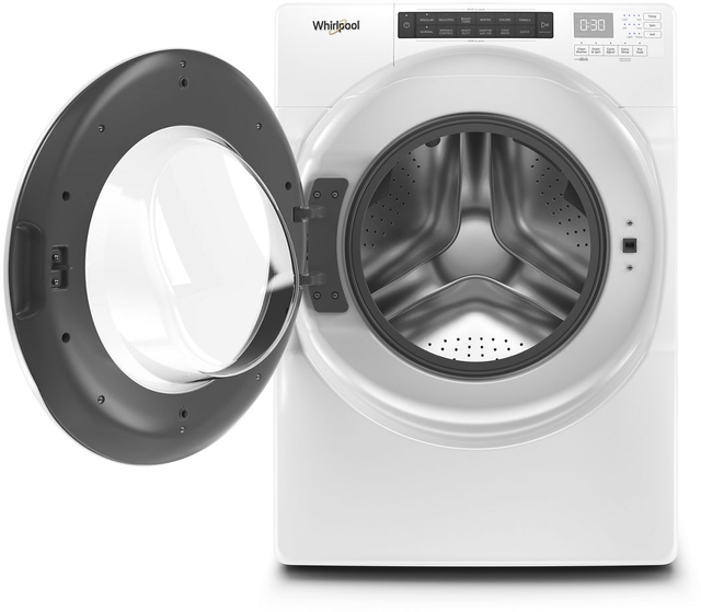 Whirlpool® White Front Load Washer & Gas Dryer Laundry Pair-4