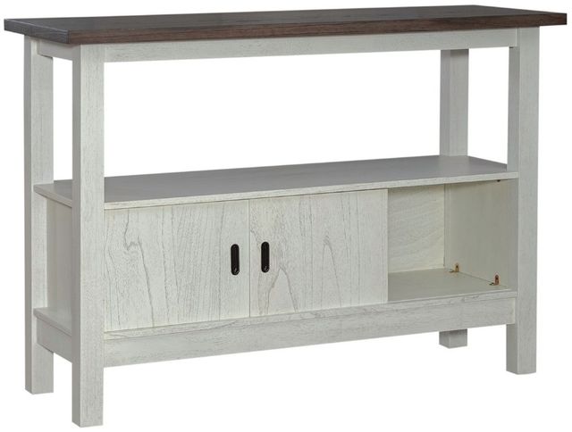 Liberty Furniture Brook Bay Carbon Gray/Textured White Sideboard-2