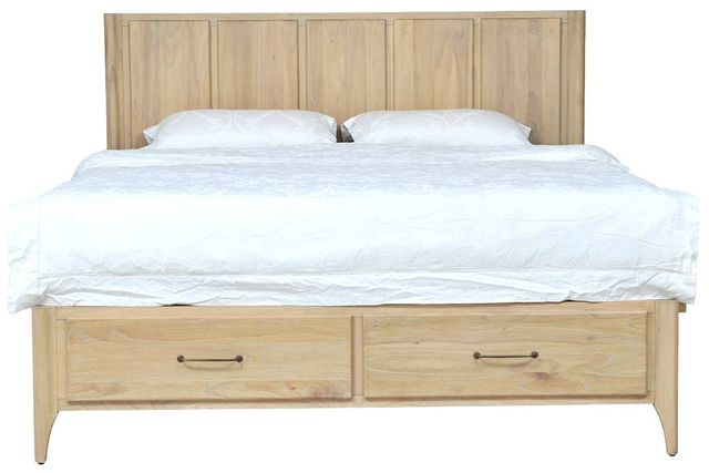 Napa Furniture Design Aria Brown Queen Panel Storage Bed-1