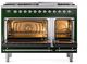 Ilve® Nostalgie II Series 48" Emerald Green Pro Style Dual Fuel Range-2
