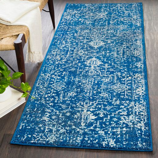 Surya Harput Dark Blue 3'x7' Runner Rug-1