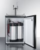 Summit® Commercial Series 5.6 Cu. Ft. Black Coffee Kegerator-2