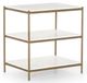 Magnolia Home by Joanna Gaines Posy Brass/White Nightstand-2