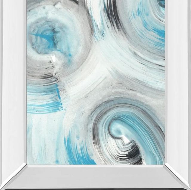 Classy Art Ripple Effect V by Ethan Harper Mirror Framed Wall Art-1