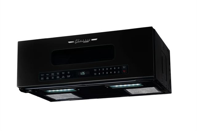 Unique Appliances Classic Retro 30" 1.2 Cu. Ft. Midnight Black Over the Range Microwave-4