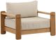 Dovetail Furniture Julie Fairfax Natural/Taupe Olefin/Wooden Outdoor Sofa Chair-0