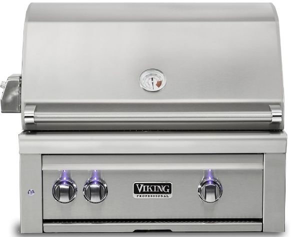 Viking® 5 Series 3-Burner Stainless Steel Built-In Liquid Propane Grill-0