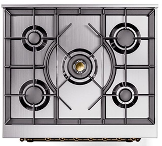 Ilve® Nostalgie II Series 30" White Pro Style Dual Fuel Range-3