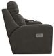 La-Z-Boy® Emmons Pewter Leather Power Reclining Loveseat with Console, Headrest and Lumbar-2