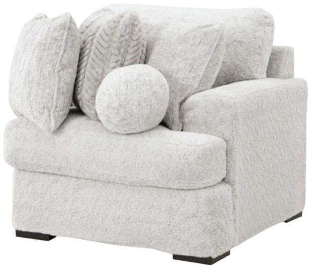 Signature Design by Ashley® Cuddle Plush 3-Piece Arctic Small Spaced Sectional-4