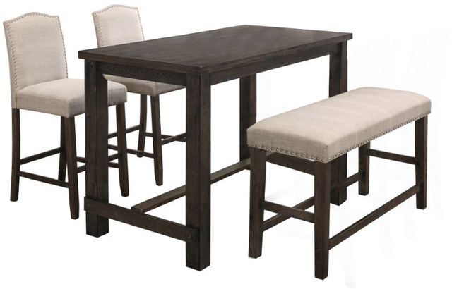 Mazin Furniture Bartell Espresso Counter Height Dining Table-2