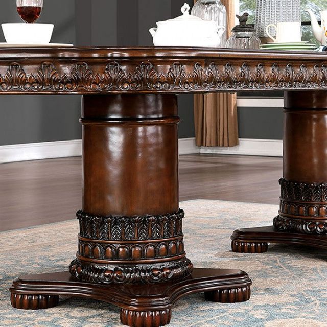 Furniture of America® Canyonville Brown Cherry Dining Table-2