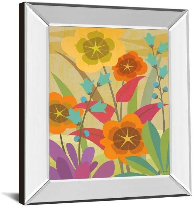 Classy Art Flowerbed by Cary Phillips Mirror Framed Wall Art-1