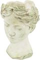 A & B Home White Visage Cement Vase-4
