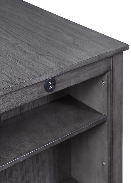 New Classic® Home Furnishings Heston 3-Piece Gray Storage Counter Dining Set-2