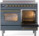 Ilve® Nostalgie II Series 40" Blue Grey Pro Style Induction Range-3