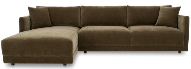 Moe's Home Collection Bryn 2-Piece Heritage Green Left-Arm Facing Sectional and Chaise-0