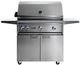 LYNX® Professional 36" 3-Burner Stainless Steel Freestanding Liquid Propane Gas Grill with 1 Trident Infrared Burner, 2 Ceramic Burners and Rotisserie-0