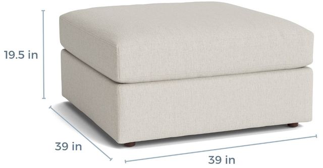 Bassett® Furniture Beckham Bone Ottoman-2