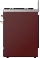 Ilve® Majestic III 30" Burgundy Freestanding Dual Fuel Liquid Propane Range with Triple Glass Door and Copper Trim-3