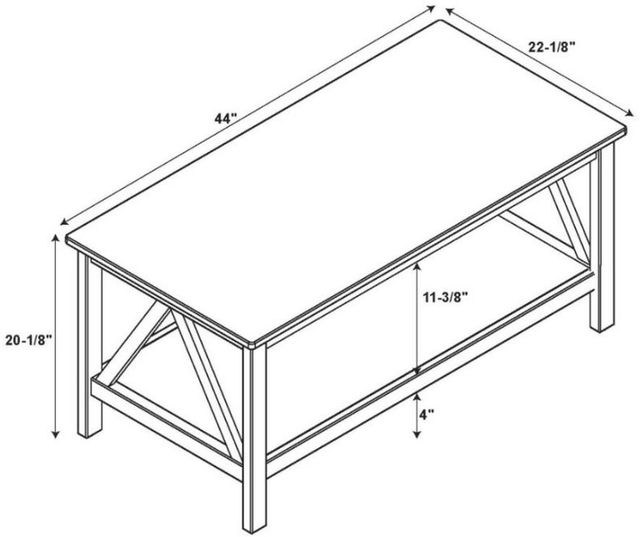 Linon Titian Natural Coffee Table-2