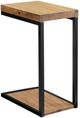 Coaster® Beck Antique Nutmeg C-Shape Snack Tables with Black Metal Frame-0