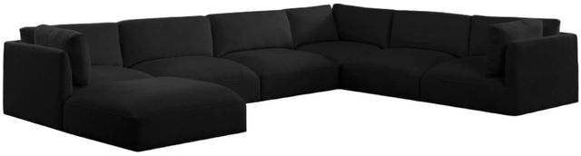 Meridian Furniture Ease 7-Piece Black Modular Sectional-0