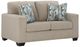 Signature Design by Ashley® Deltona Parchment Loveseat-0