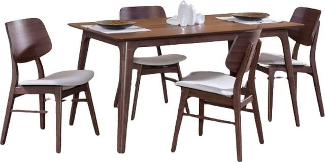 New Classic® Home Furnishings Oscar 5-Piece Natural Walnut Dining Set-0