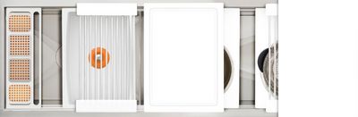 Top view of the The Galley® Designer White Resin Ideal Work&WashStation™ 5D