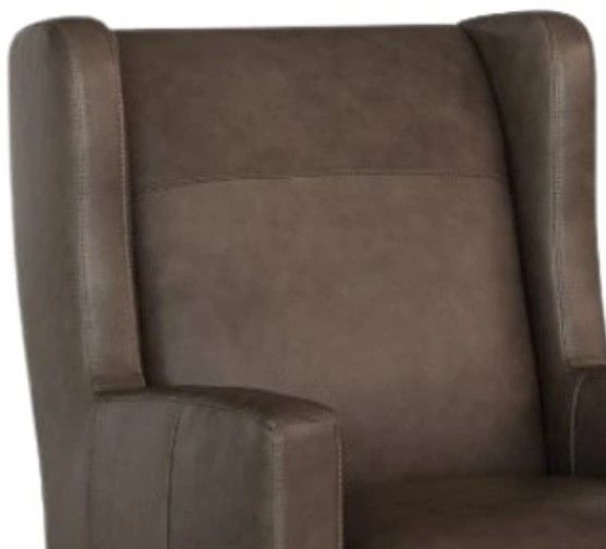 Smith Brothers Customizable 538 Leather Stationary Chair-1