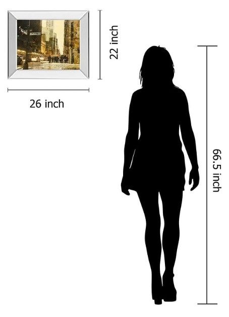 Classy Art New York Streets by Acosta Mirror Framed Wall Art-2