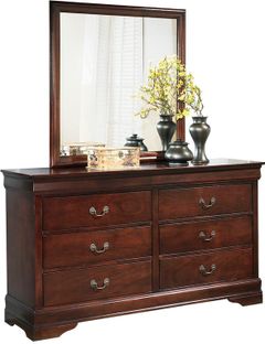 Signature Design by Ashley® Alisdair Reddish Brown Dresser and Mirror