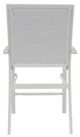 Telescope Casual Kendall Abalone/Snow Aluminum/Fabric Outdoor Sling Stacking Balcony Height Arm Chair-3