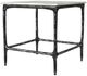 Coaster® Ebby White End Table with Antique Black Base-2