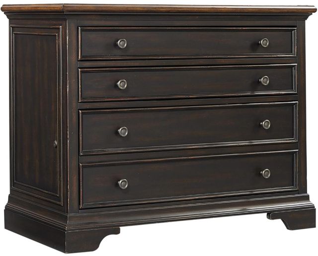 aspenhome® Hampton Black Cherry Combo File Cabinet-0