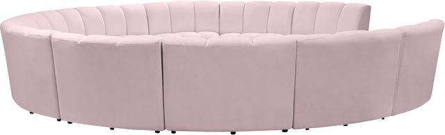 Meridian Furniture Infinity 11-Piece Pink Velvet Modular Sectional-2
