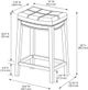 Linon Claridge Blue Counter Stool-2