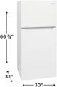 Frigidaire® 30" 20.0 Cu. Ft. White Top Freezer Refrigerator-3