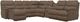 La-Z-Boy® Trouper 7-Piece Whiskey Reclining Sectional-0